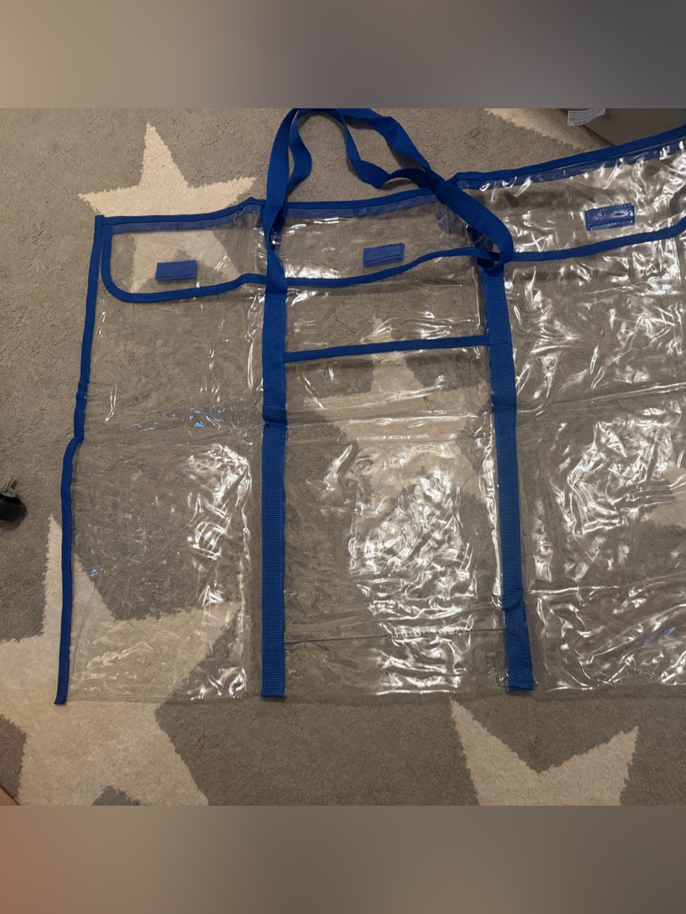 Clear portfolio pouch